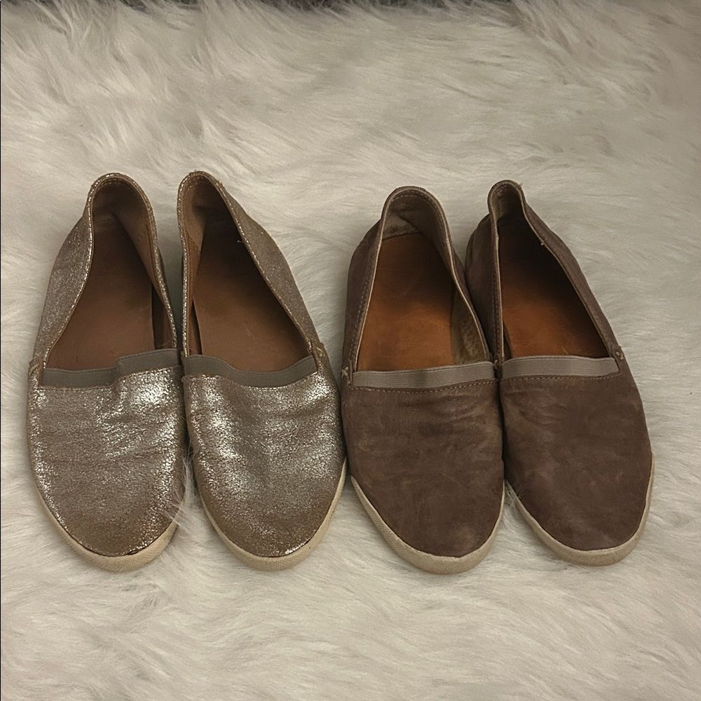 Frye Melanie slide on flats size 9